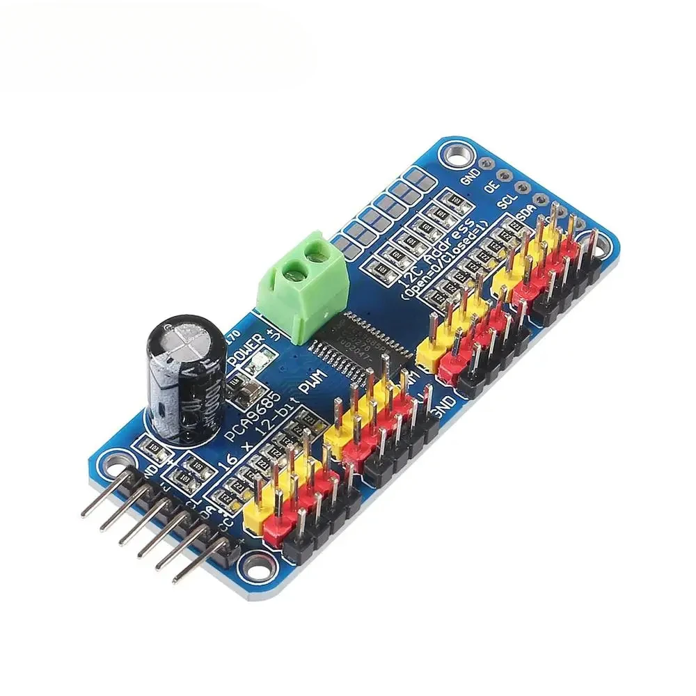 PCA9685 16-Kanal 12-Bit PWM Servomotor-Treiber I2C-Modul für Roboter