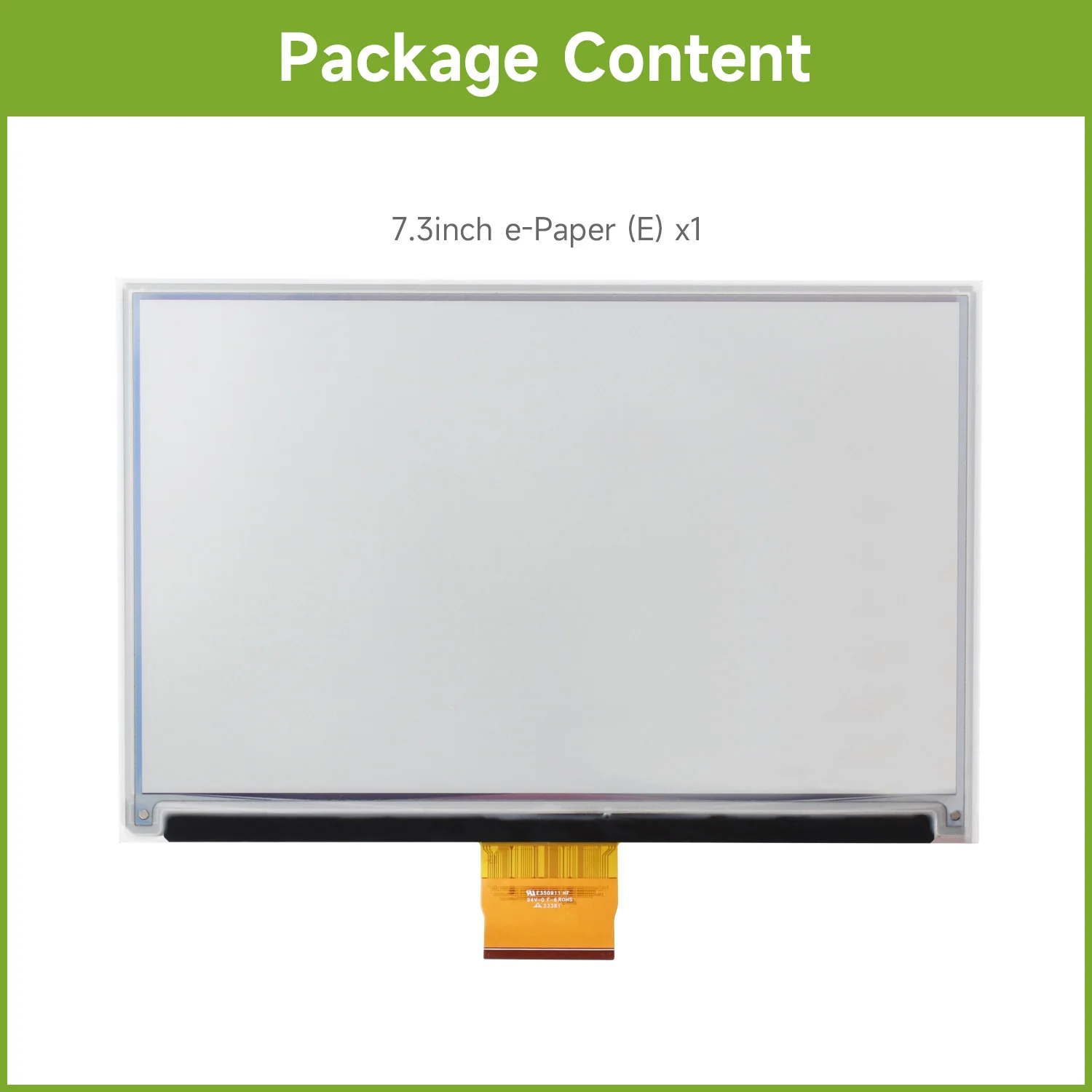 Waveshare 7,3-Zoll-6-Farben-E-Paper-Display, E-Ink-Display für Raspberry Pi/Jetson Nano/RDK X3/Arduino/STM32
