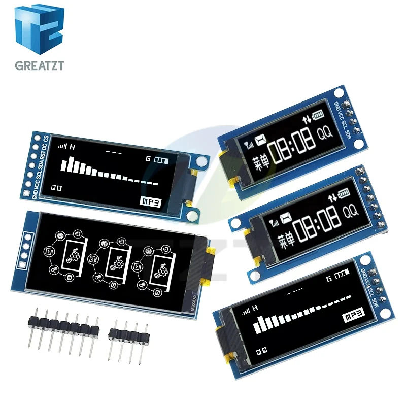 0,96 / 1,3 / 1,54 Zoll OLED-Display 64×128 LCD-Modul SH1107 SSD1312 – Bild 5