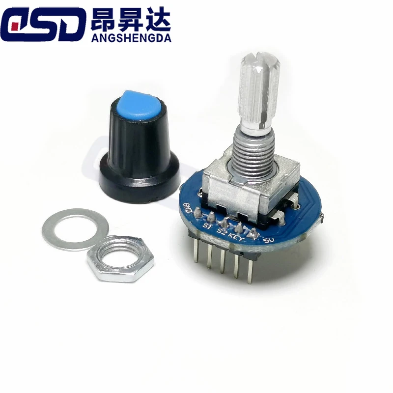 Drehgeber Modul für Arduino Ziegel Sensor Entwicklung Runde Audio Rotierenden Potentiometer Knopf Kappe EC11