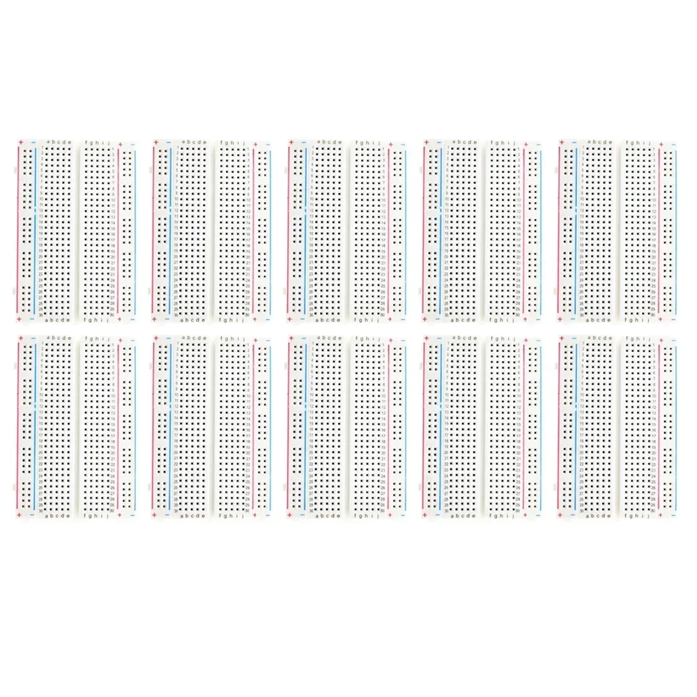 MB102 Steckplatinen-Set inklusive 5 Stück 830 Punkte 5 Stück 400 Punkte lötfreie Steckplatinen (10 Stück)