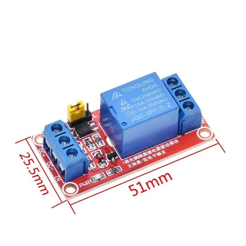 1 2 4 8 Kanal 5 V/12 V Relaismodul-Board-Abschirmung mit Optokoppler-Unterstützung, High