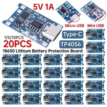 TP4056 5V 1A 18650 Lithium-Batterie Ladegerät Modul Typ-C/Micro USB/Mini USB Lade Board Mit Schutz Dual