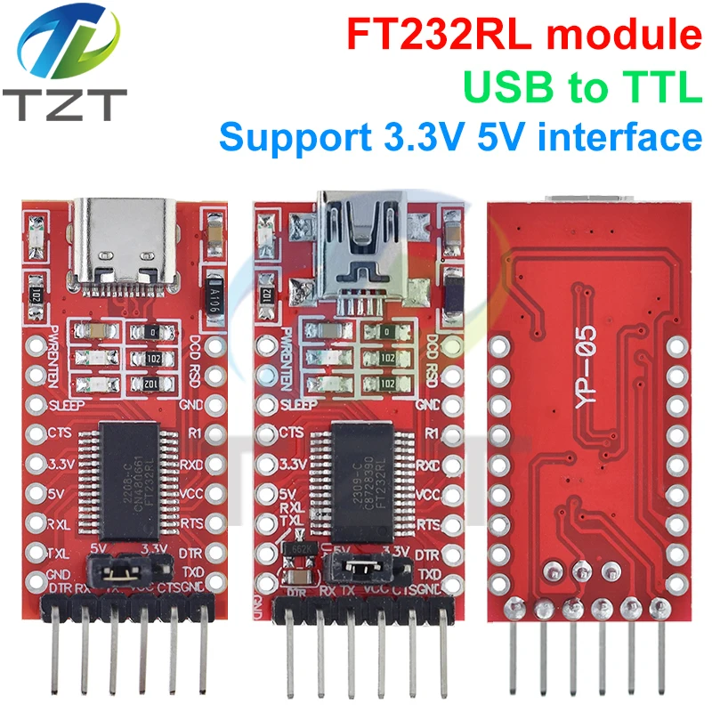FT232RL FTDI USB 3,3 V 5,5 V auf serielles TTL-Adaptermodul – Bild 3