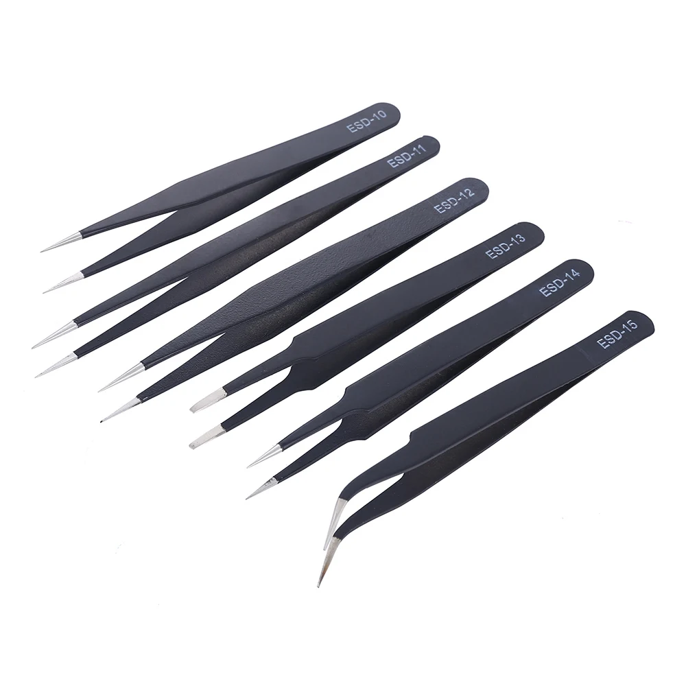 1,5 MM ESD Anti-statische Edelstahl Pinzette ESD-10 ESD-11 ESD-12 – Bild 3