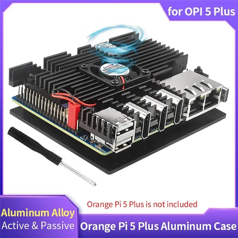 [ABJZ] Für Orange Pi 5 Plus Aluminiumgehäuse, aktiver passiver – Bild 2