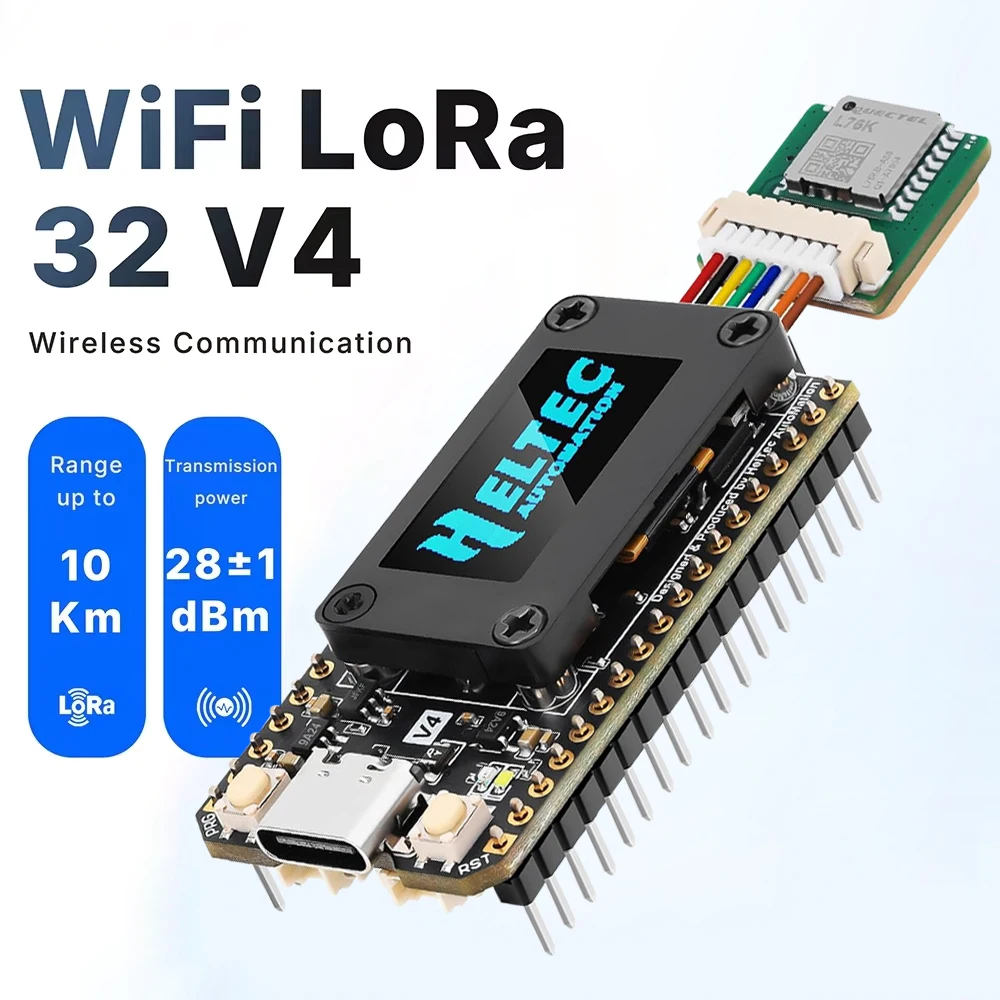 Meshtastic Heltec LoRa 32 V4 0,96 Zoll OLED Solarbetriebenes LoRa 32 Entwicklungsboard GPS ESP32 SX1262 WiFi