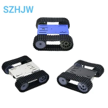 Mini T101 Smart Robot Tank Chassis Kettenwagen Plattform mit 33GB-520 Motor für Arduino DIY Roboter Spielzeug