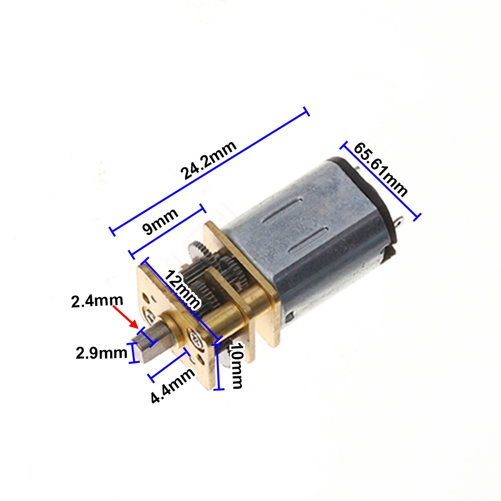 Präzisions-N20-Getriebemotor DC 3 V 3,7 V 5 V 6 V 32 U/min-50 U/min – Bild 2