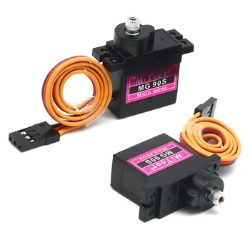 MG90S 4,8V 9g Metallgetriebe Analoge Micro Coreless Servos, verbesserte Version des SG90 für Fahrzeuge