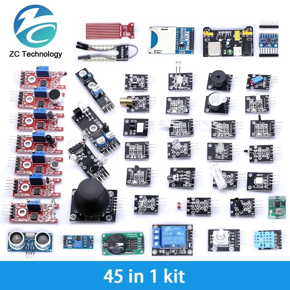 Arduino 45 in 1 Sensoren Module Starter Kit besser als 37in1 Sensor – Bild 5