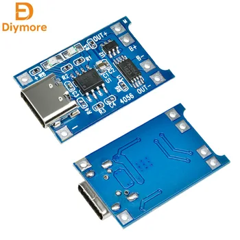 USB 5V 1A 18650 TP4056 Lithium-Akku-Lademodul Ladeplatine mit Schutzfunktion Typ C