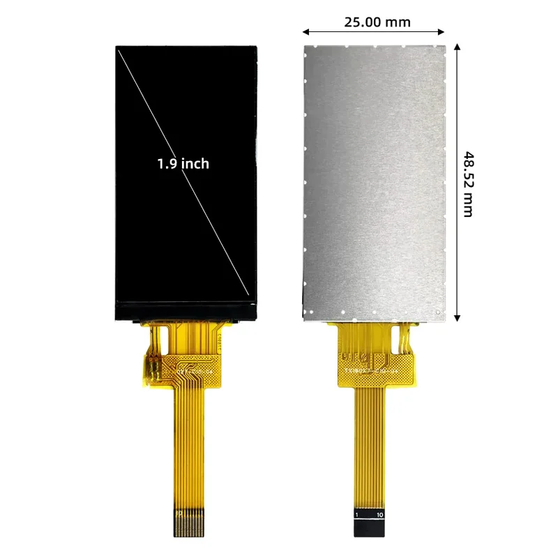 1,9 Zoll TFT LCD Displaymodul, ST7789 Treiber-IC, 170x320 Auflösung – Bild 4