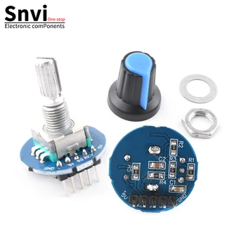 Drehgebermodul für Arduino Brick Sensor Development, runde Audio-rotierende Potentiometer-Knopfkappe EC11