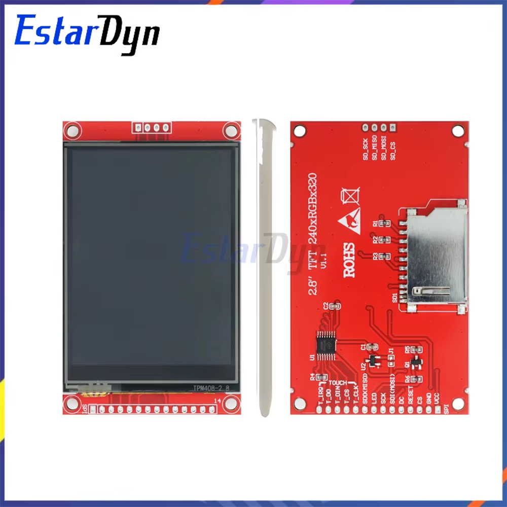 2,4/2,8 Zoll SPI TFT LCD Touchscreen ILI9341 240x320 Anzeigemodul – Bild 3
