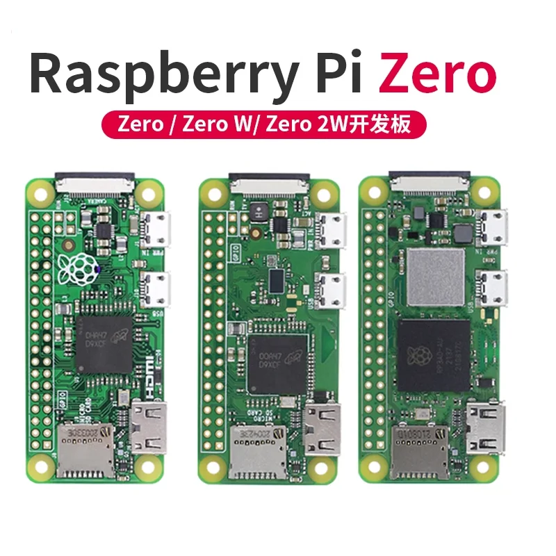 Raspberry Pi Zero Zero W Zero 2 W Zero-Solder Zero W-Solder mit gelötetem Kopf 512 MB Boardcom-Chip