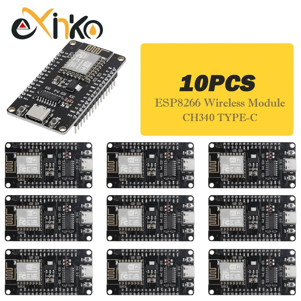 NodeMCU V3 ESP8266 ESP-12E WIFI Development Board CH340G Quadratische – Bild 4