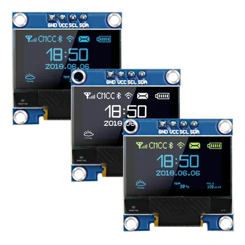 0,96 Zoll OLED Display Modul SSD1306 I2C IIC SPI Seriell 128X64 GND VCC SCL SDA LCD Screen Board für Arduino