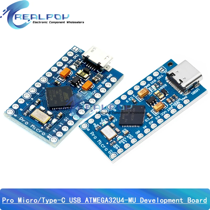Pro Micro ATmega32U4 5V 16MHz Chip Ersetzen ATmega328 Für Arduino Pro Mini Mit 2 Reihe Pin Header für Leonardo