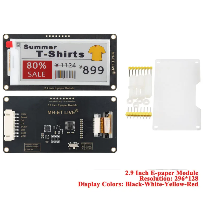 1,54'' 2,9'' 2,13'' 2,9 2,13 1,54 Zoll E-Paper-Modul E-Paper E-Ink – Bild 6