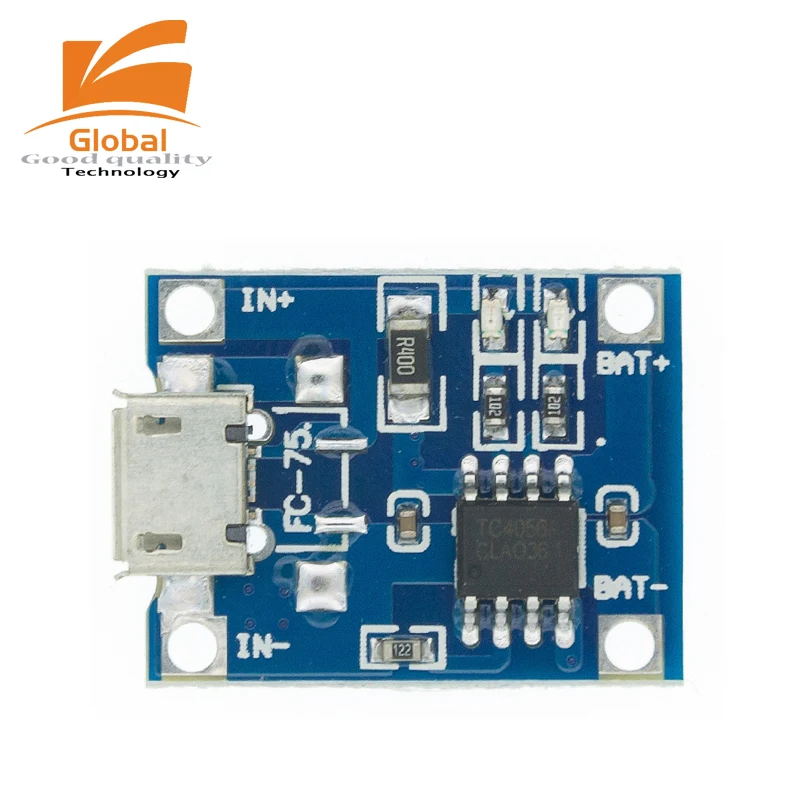 Micro USB 5 V 1A 18650 TP4056 Lithium-Batterie-ladegerät (10 Stück) – Bild 3