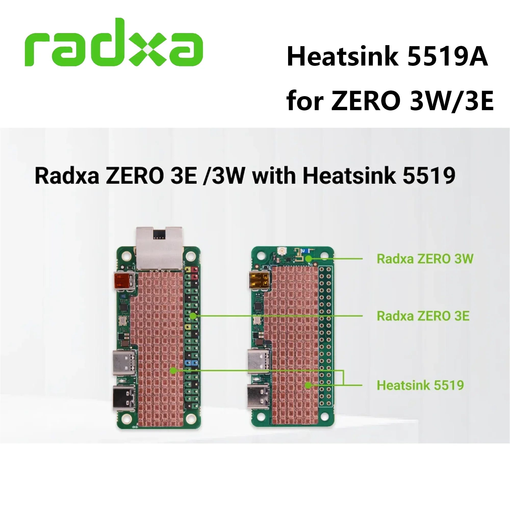 Radxa ZERO 3W / 3E Kühlkörper 5519A – Bild 4