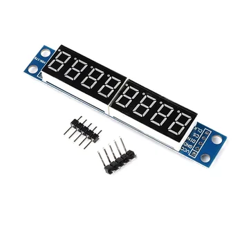 MAX7219 LED-Punktmatrix 8-stelliges Digitalröhren-Display-Steuermodul für Arduino 3.3V 5V Mikrocontroller