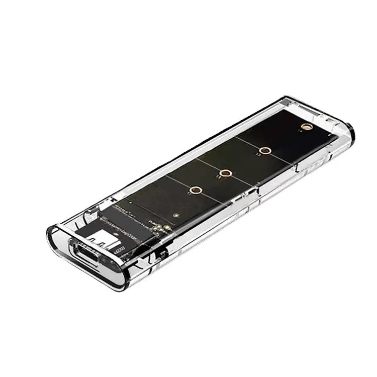 M.2 SATA NVME zu USB3.0 Festplattengehäuse Transparentes USB Typ C – Bild 6