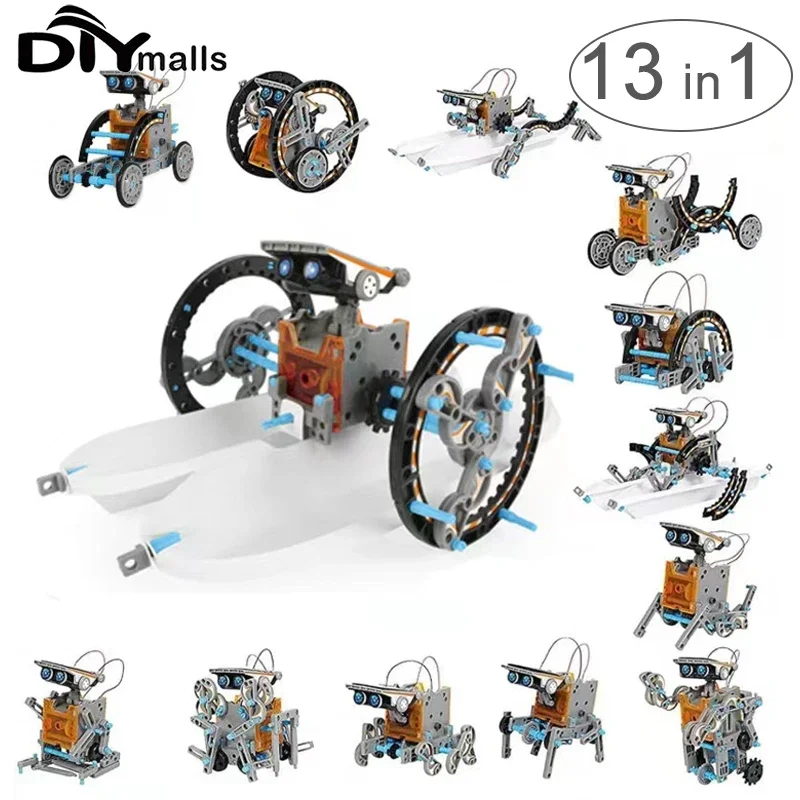 Stamm 13-in-1 Bildung Solar roboter Spielzeug DIY Gebäude Wissenschaft Experiment Kit für Kinder im Alter