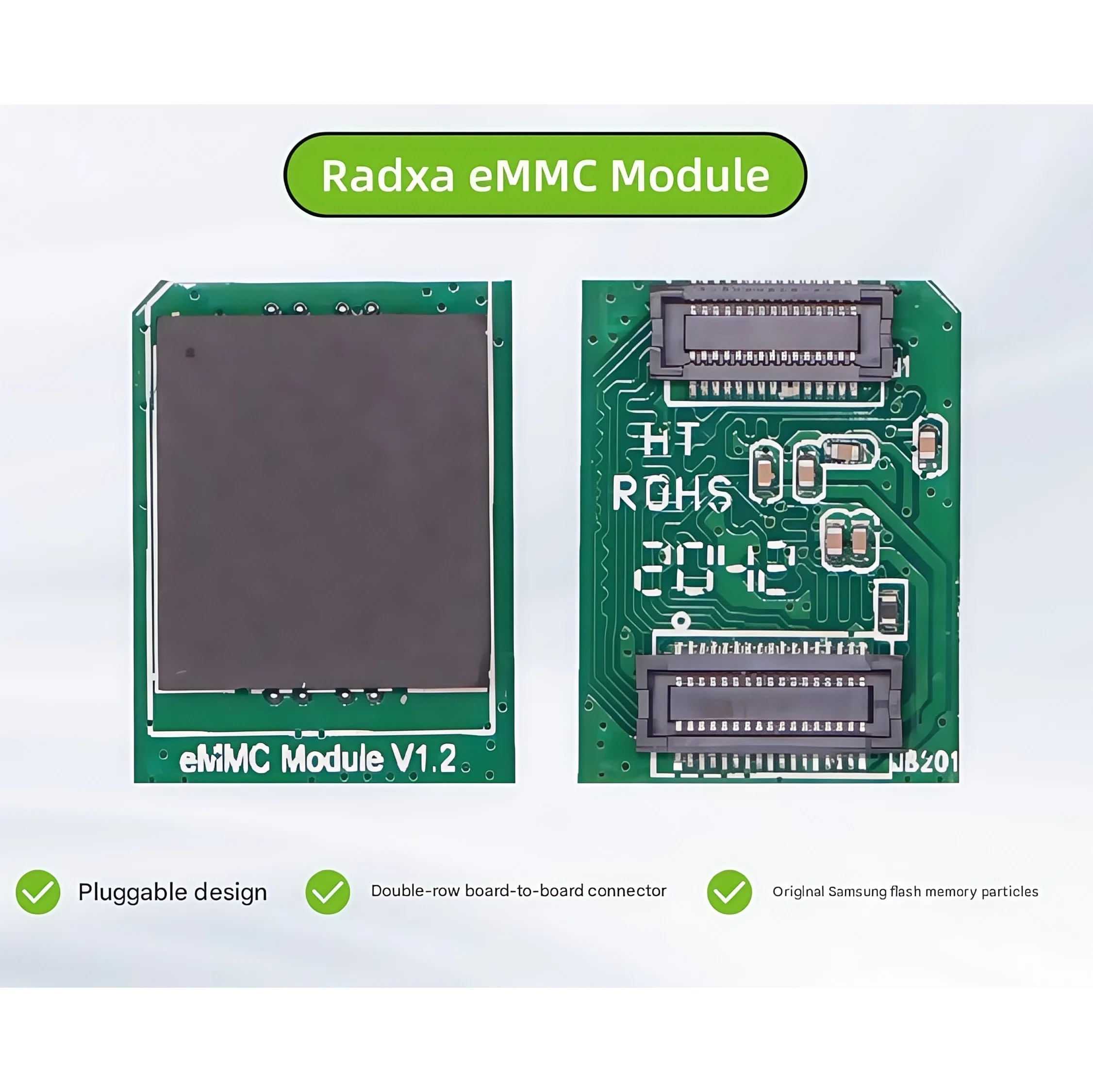 Radxa eMMC-Speichermodul 16G/32G/64G/128G/256G steckbarer Speicher
