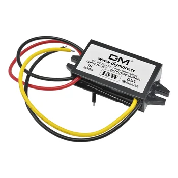 DC-DC 12V bis 5V 3A 15W Auto-Stromrichter Micro Mini USB Step Down Spannung Netzteil Ausgangsadapter