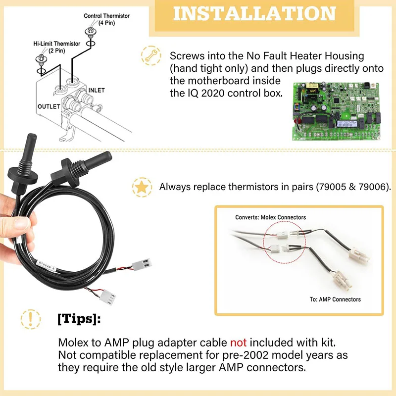 34-01395-k Sensor-Kit mit O-Ringen 2-poliger High-Limit-Therm istor – Bild 5
