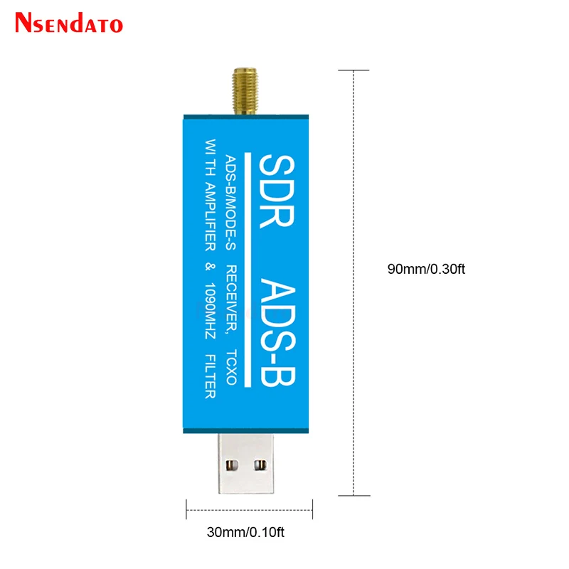 RTL2832U ADS-B Mode-S USB SDR TV-Receiver Eingebauter HF-Verstärker – Bild 5