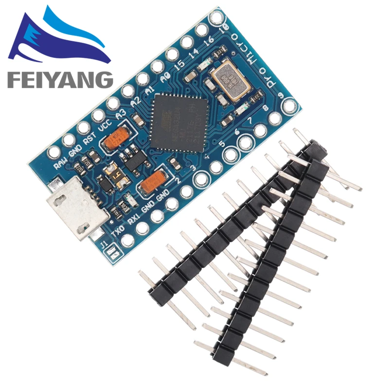 Pro Micro ATmega32U4 5 V 16 MHz ersetzt ATmega328 für Arduino Pro Mini mit 2-reihiger Pin-Header für Leonardo