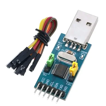 CH341T USB-zu-I2C/UART-Programmierer - 3,3 V/5 V serielles TTL-Port-Modul zum Herunterladen und Debuggen