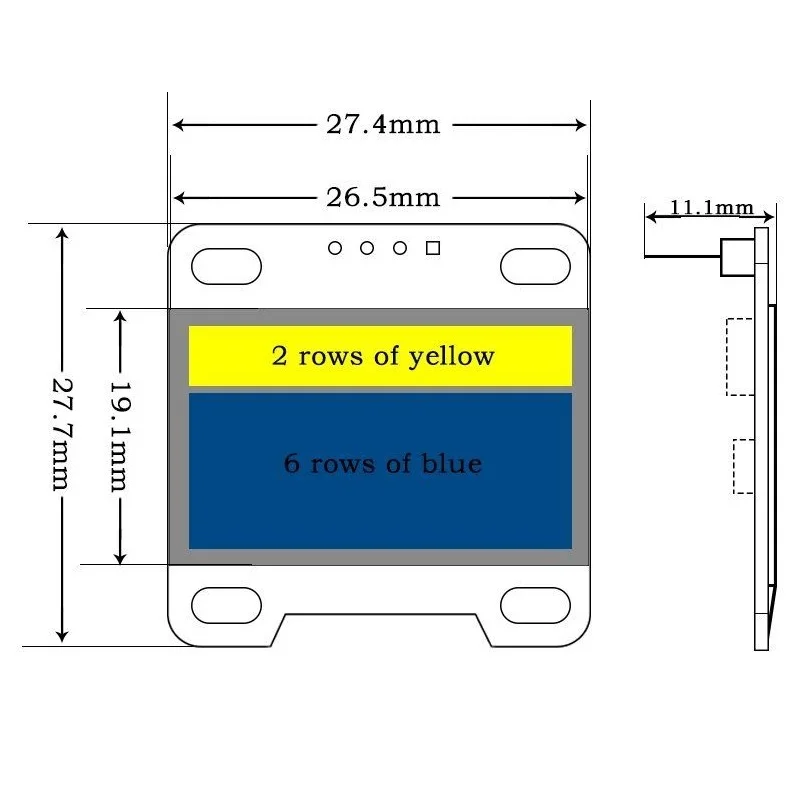 0,96 Zoll oled Display-Modul ssd1306 i2c iic spi serielle x 64 lcd – Bild 3