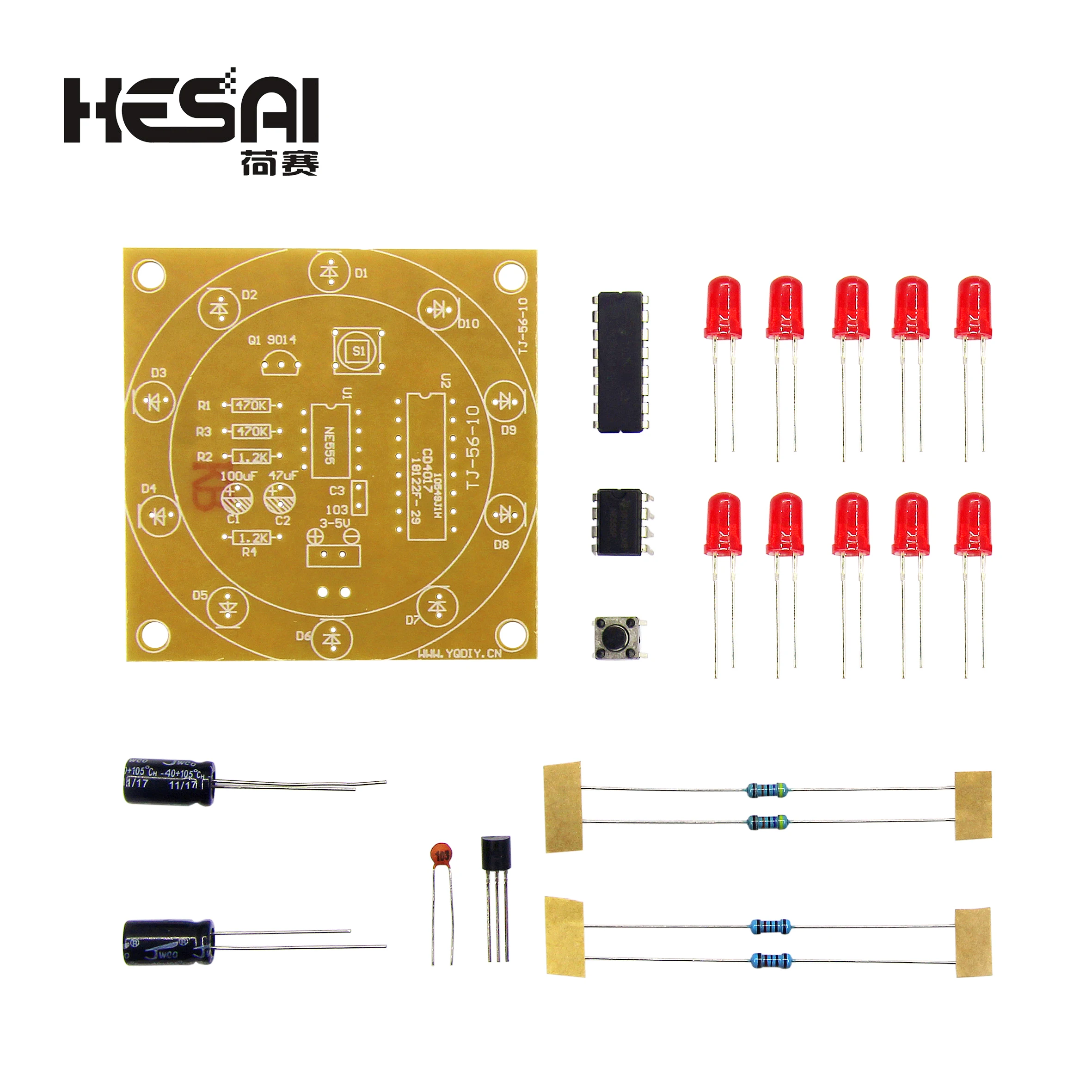 Elektronisches Lötset DIY-Produktionskit für Anfänger Praktisches – Bild 3