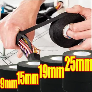 Schwarzes elektrisches Isolierband, Stoffklebeband, Klebeband für Automobile, schallabsorbierende Bänder