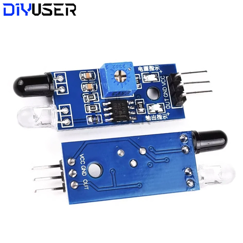 IR-Hindernissensor-Modul 3-Pin Einstellbar 2-40cm Erfassungsbereich – Bild 3