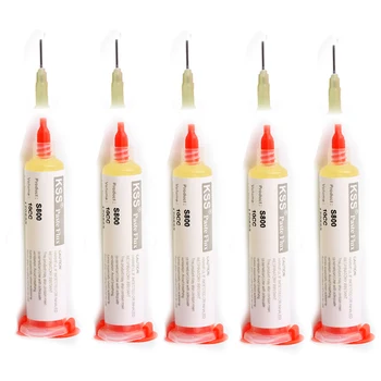 S800 10CC Lötpasten-Flussmittel KSS 5 Stück/Los Lötpaste für elektronische Bauteile Flussmittel zum Löten