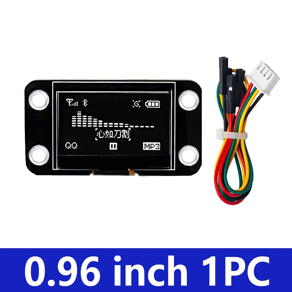 0,96 Zoll /1,3 Zoll Weiß 128 * 64 12864 Display OLED-Modul IIC LCD-Bildschirm SSD1306 SH1106 Mit Drähten