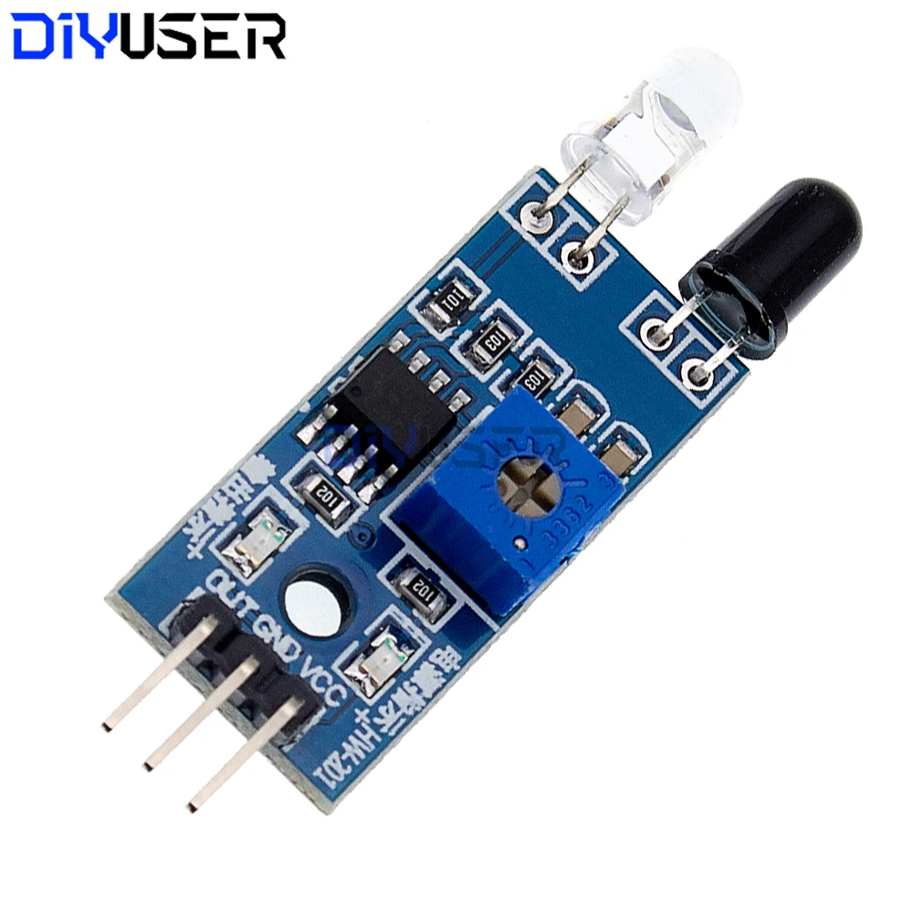 IR-Hindernissensor-Modul 3-Pin Einstellbar 2-40cm Erfassungsbereich – Bild 2