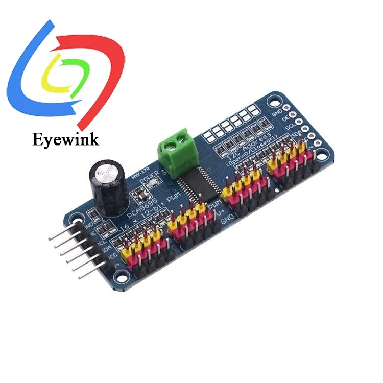 16-Kanal PWM Servo Drive Board Roboter Controller IIC Schnittstelle – Bild 2