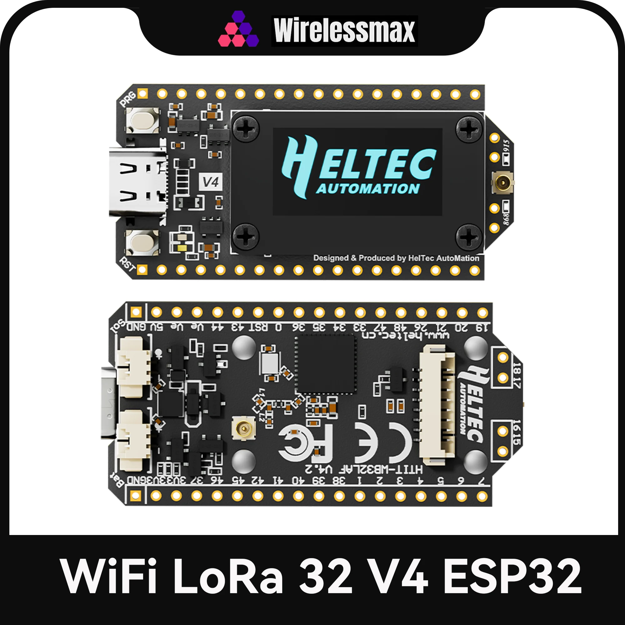 Heltec ESP32 LoRa V4 4.3 Entwicklungsboard Meshtastic Verbessert 863-928 MHz 16MB Flash ESP32-S3 SX1262