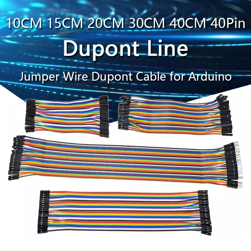 Dupont Line 10/20/30/40CM 40Pin Stecker auf Stecker + Stecker auf Buchse und Buchse auf Buchse Jumper Wire