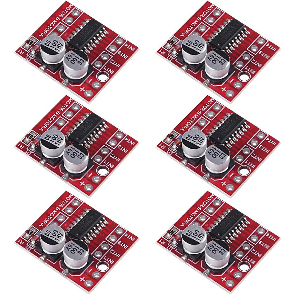 Mini L298N MX1508 Motortreiber-Modul 2V-10V 1,5A Zweikanal-PWM-Geschwindigkeitsregler Dual H-Brücke