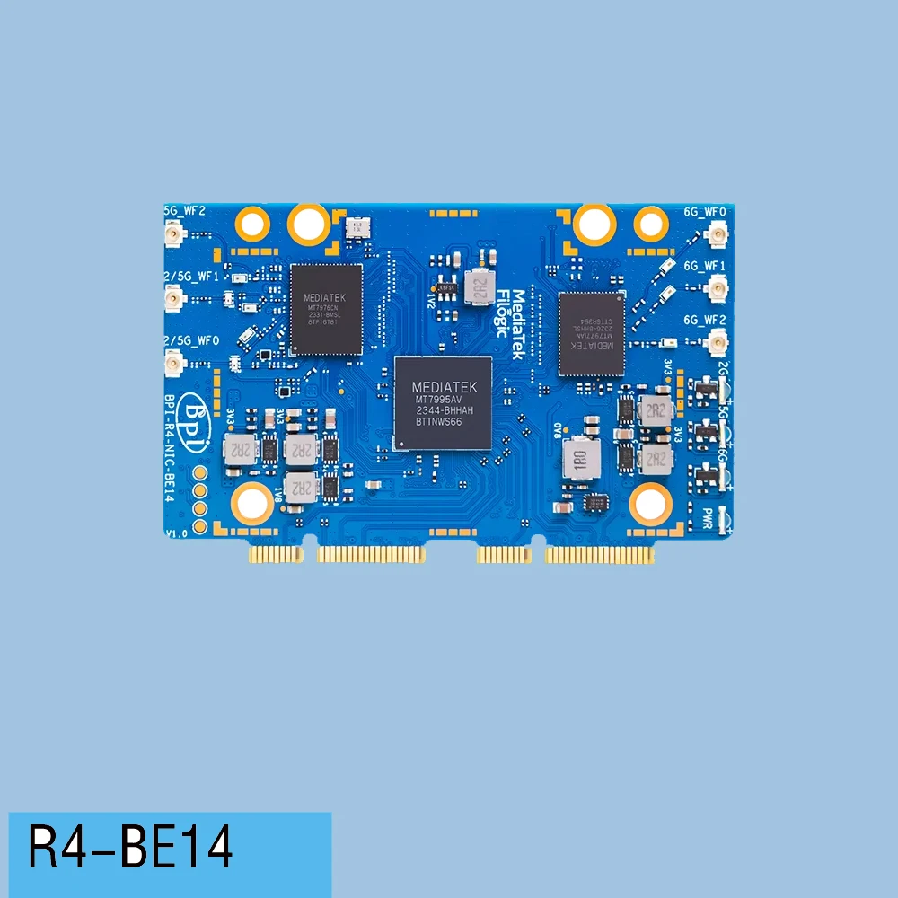 Banana Pi BPI-R4-NIC-BE14 WiFi 7 Modul MediaTek MT7995AV Chipsatz – Bild 6