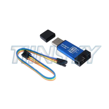 ST-LINK V2 Mini STM8 STM32 Simulator Download-Programmierer mit Abdeckung und DuPont-Kabel
