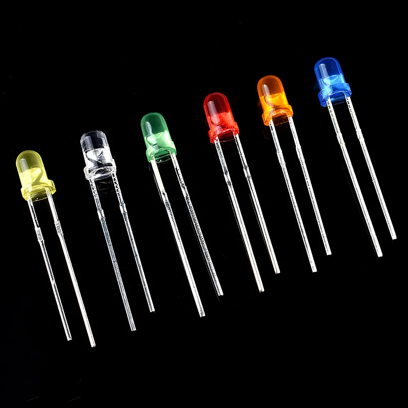 3mm 5mm,LED Dioden Assorted Kit, Weiß Grün Rot Blau Gelb, LED Licht – Bild 2