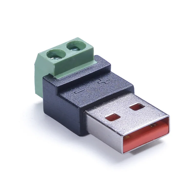 USB-Stecker auf 2P-Schraubklemmen-Adapter, 5A-Lötfreier – Bild 3